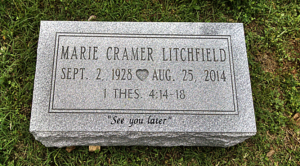 Litchfield Flat Grave Marker