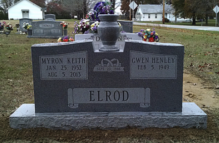 Elrod Companion Upright Memorial