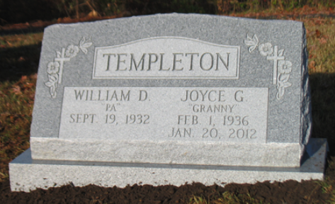 Templeton Companion Upright Memorial