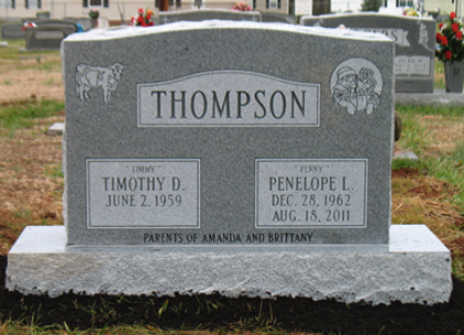Thompson Companion Upright Memorial