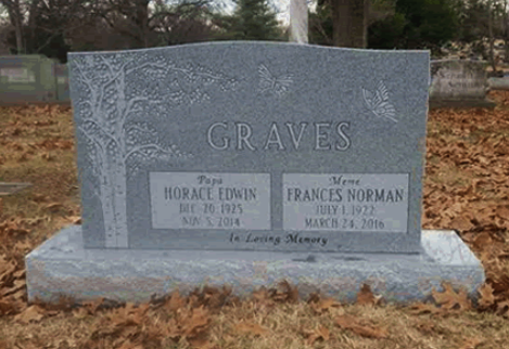 Graves Companion Upright Memorial