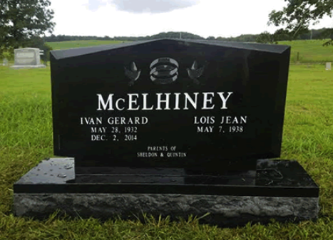 McElhiney Companion Upright Memorial