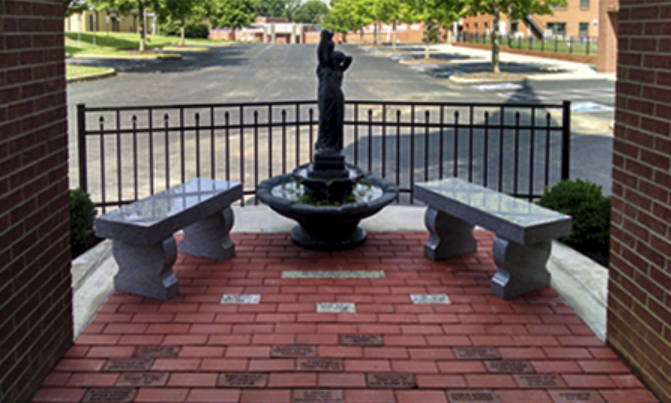 Fountain and Granite Bench Memorial