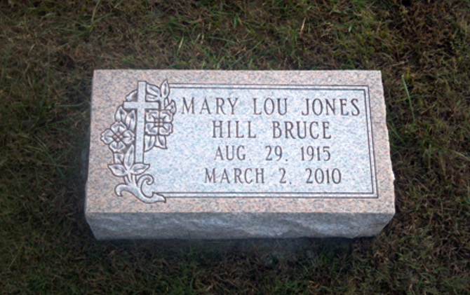 Bruce Flat Grave Marker