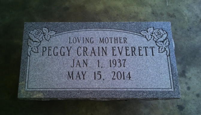 Everett Flat Grave Marker