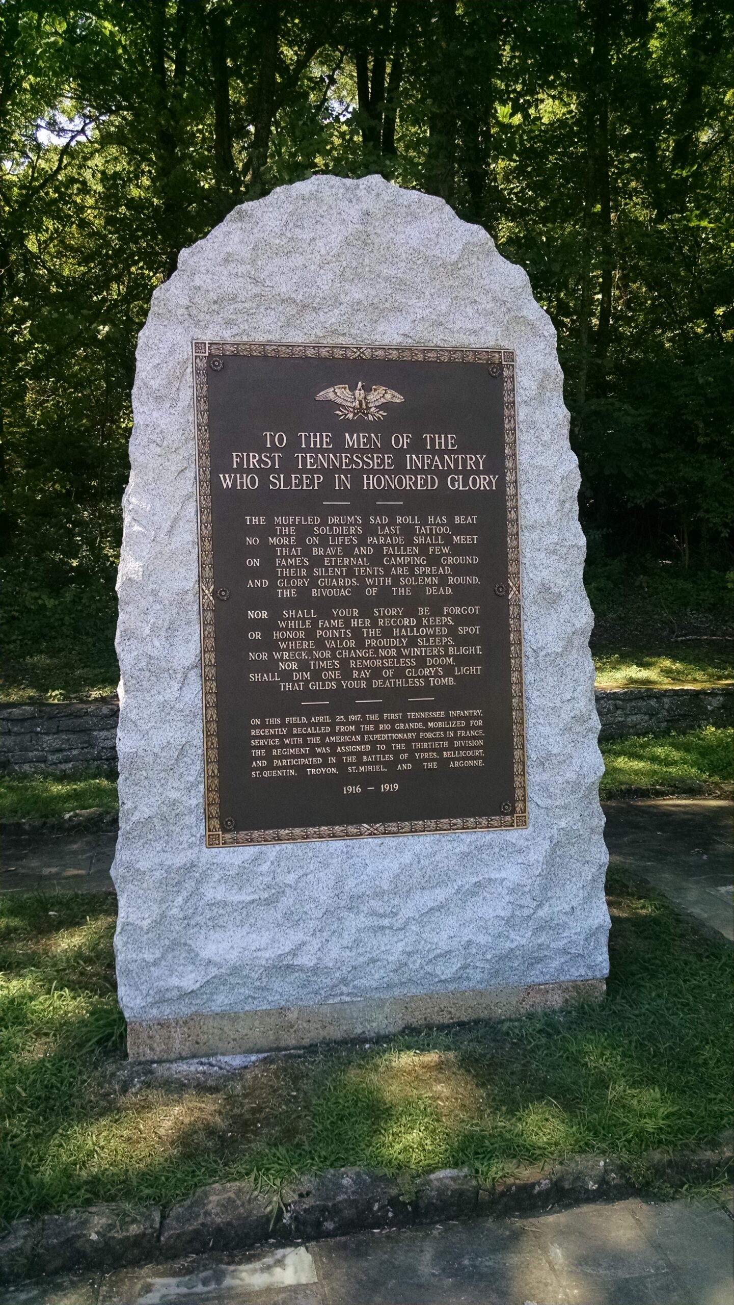 WWI Bronze Memorial